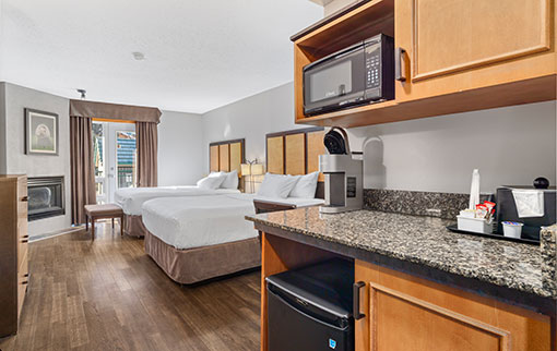 Accessible room with in-room amenities and two queenbeds