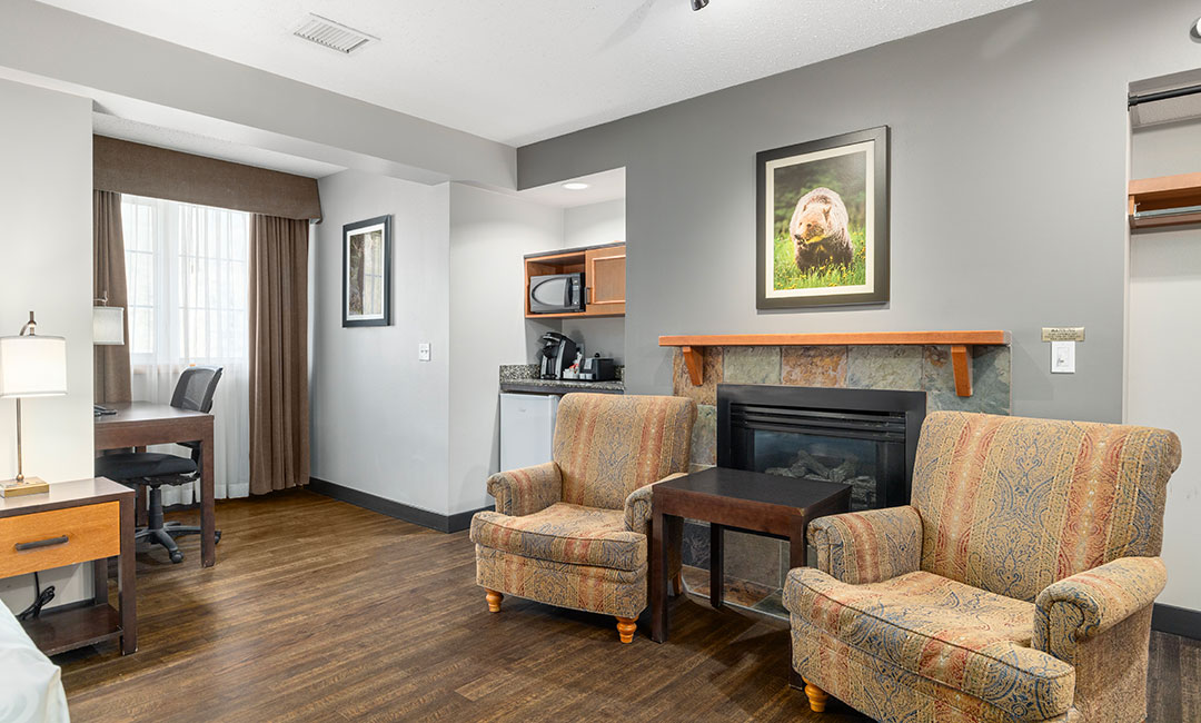 Superior King Suite - Fireplace